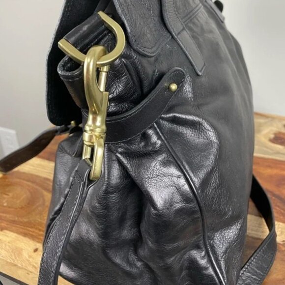 Mulberry Alexa Black Leather Oversized Satchel Purse - Picture 5 of 16